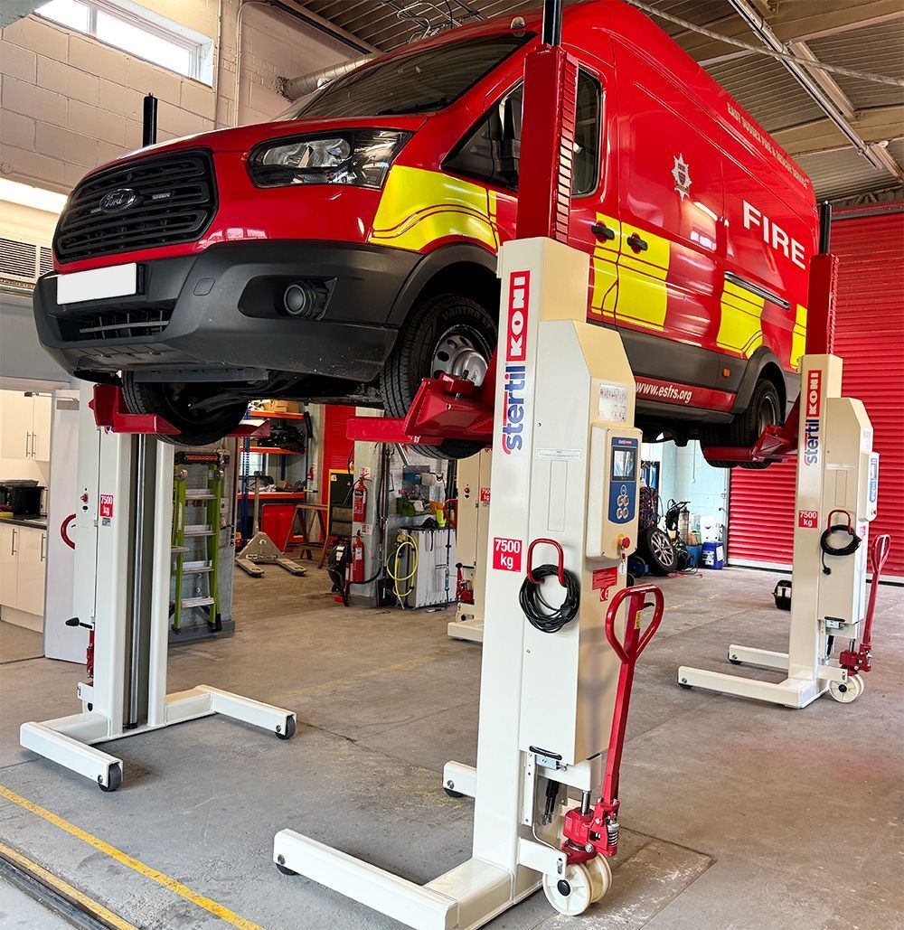 Vehicle lift for emergency vehicles