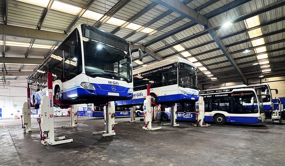 Stertil-Koni mobile vehicle column lifts