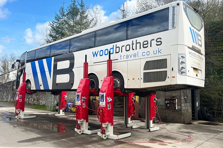 Wood Brothers Invests in Stertil-Koni Mobile Column Washbay Lifts 