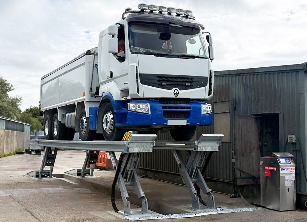 Stertil-Koni Washbay SKYLIFT Vehicle Lift at Biffa Waste Services